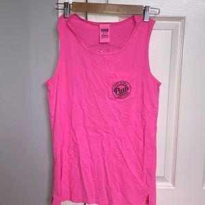 Neon pink tank top